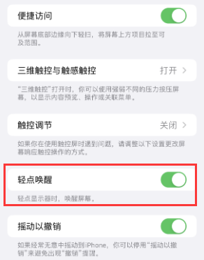 鄂托克前苹果授权维修站分享iPhone轻点无法唤醒怎么办