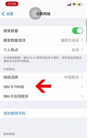 鄂托克前苹果14维修网分享如何给iPhone14的SIM卡设置密码 