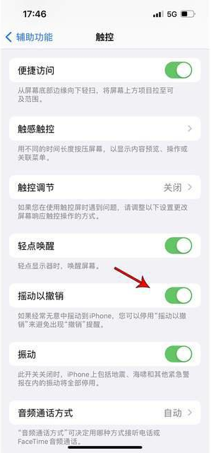 鄂托克前苹果手机维修分享iPhone手机如何设置摇一摇删除文字 